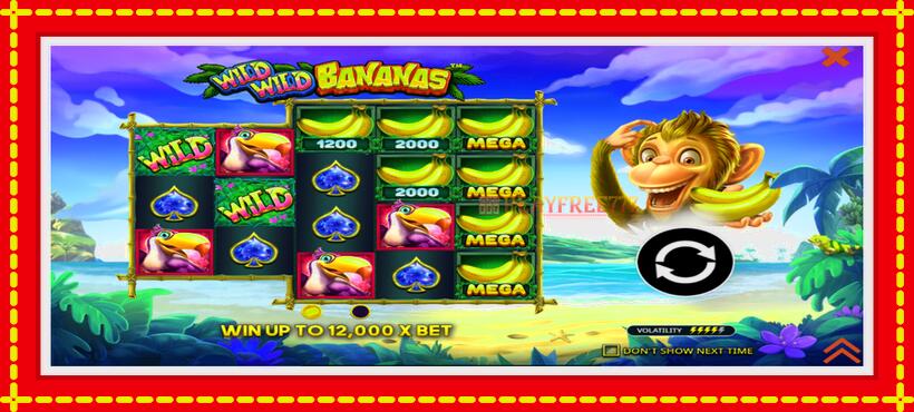 Slot machine Wild Wild Bananas with access to free game online, picture 1