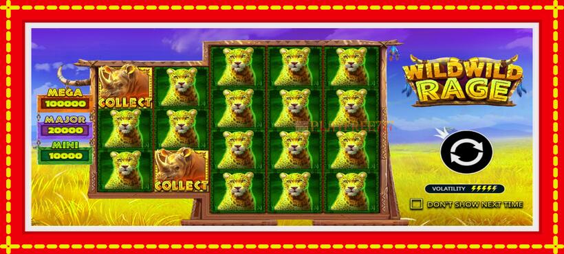 Slot machine Wild Wild Rage with access to free game online, picture 3