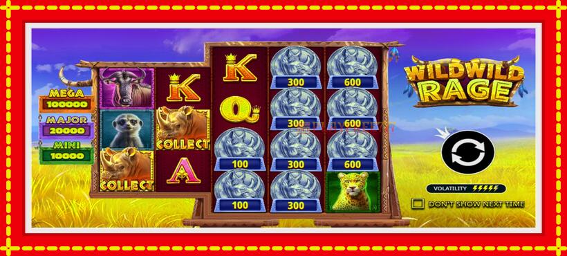 Slot machine Wild Wild Rage with access to free game online, picture 4