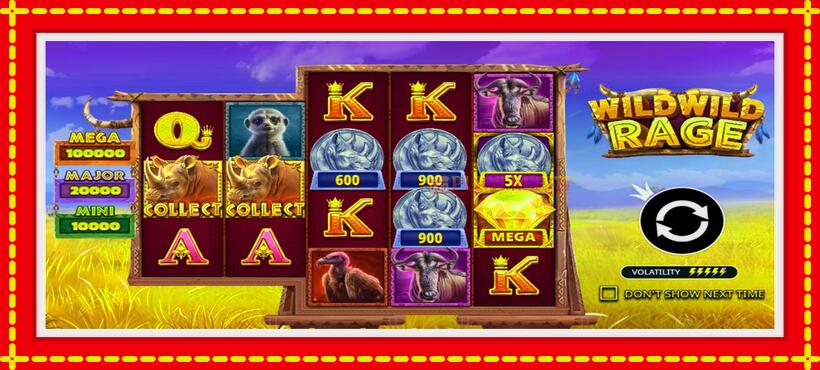 Slot machine Wild Wild Rage with access to free game online, picture 5