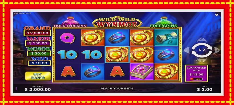 Slot machine Wild Wild Wynmor with access to free game online, picture 2