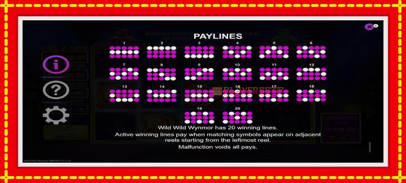 Slot machine Wild Wild Wynmor with access to free game online, picture 7