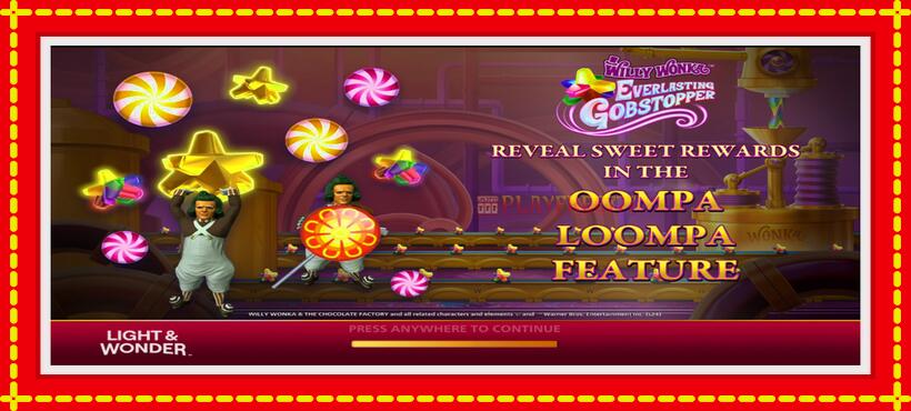 Slot machine Willy Wonka Everlasting Gobstopper with access to free game online, picture 1