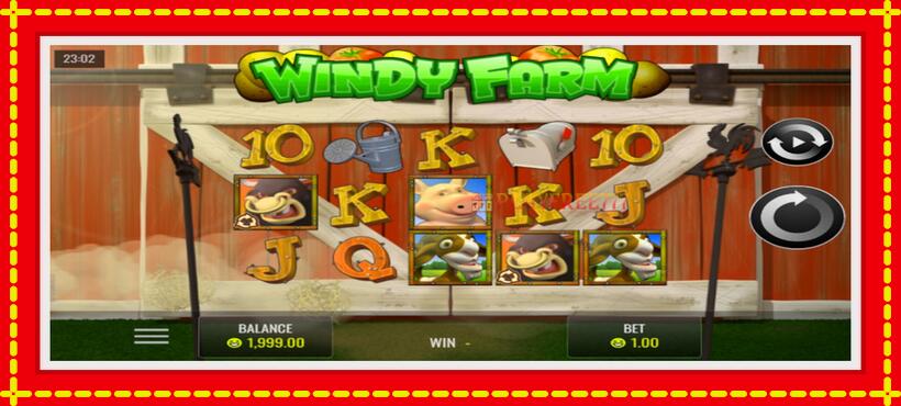 Slot machine Windy Farm with access to free game online, picture 1