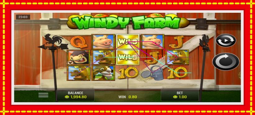 Slot machine Windy Farm with access to free game online, picture 2