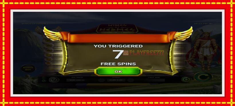 Slot machine Wings of Hermes with access to free game online, picture 3