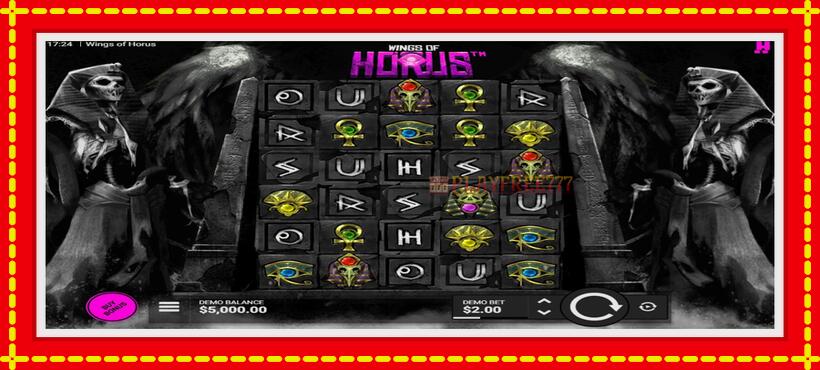 Slot machine Wings of Horus with access to free game online, picture 1