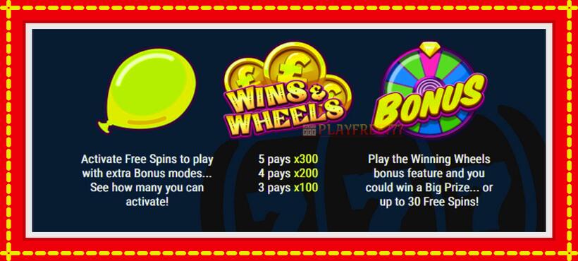 Slot machine Wins & Wheels with access to free game online, picture 5