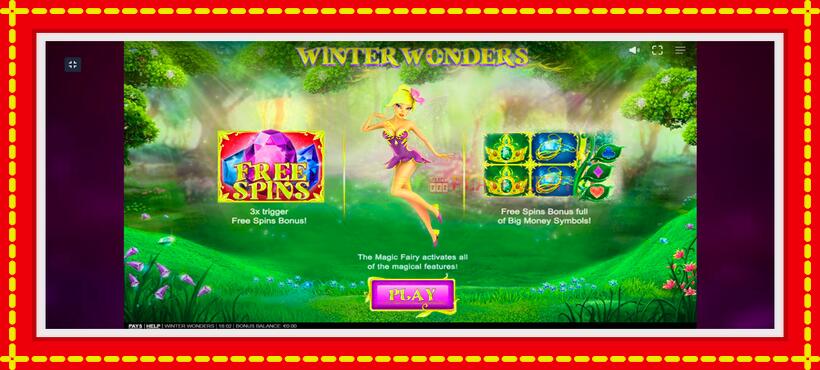 Slot machine Winter Wonders with access to free game online, picture 1