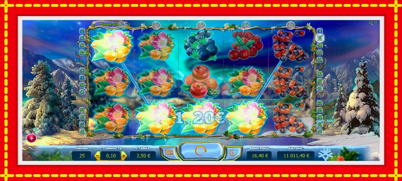 Slot machine Winterberries with access to free game online, picture 2