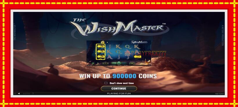 Slot machine Wish Master with access to free game online, picture 1