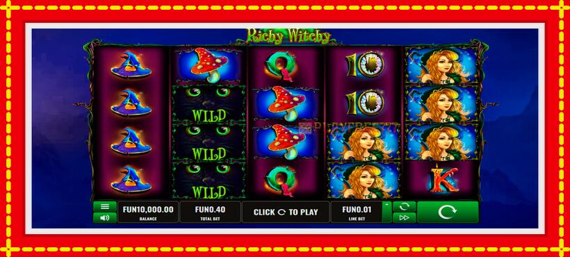 Slot machine Witch Pickings with access to free game online, picture 1