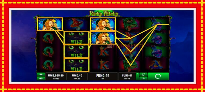 Slot machine Witch Pickings with access to free game online, picture 3