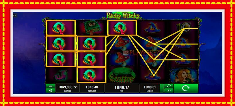 Slot machine Witch Pickings with access to free game online, picture 4