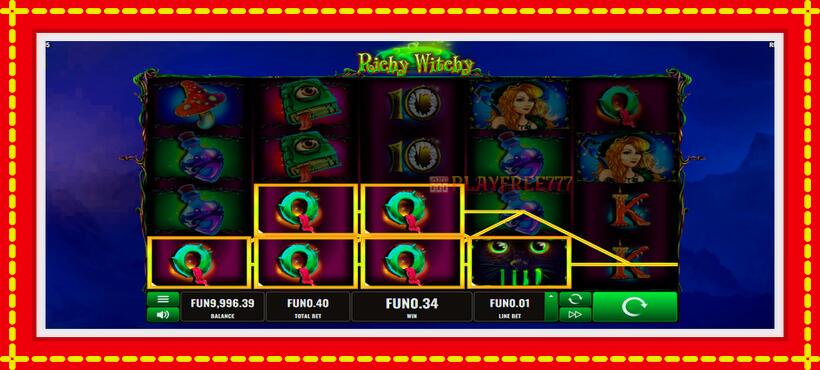 Slot machine Witch Pickings with access to free game online, picture 5