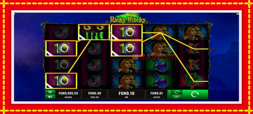 Slot machine Witch Pickings with access to free game online, picture 6