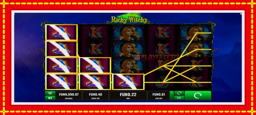 Slot machine Witch Pickings with access to free game online, picture 10