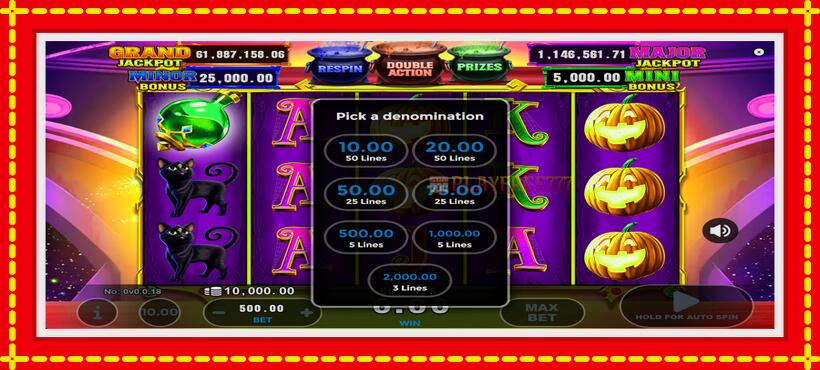 Slot machine Witchs Triple Brew with access to free game online, picture 1