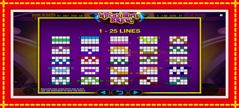 Slot machine Witchs Triple Brew with access to free game online, picture 5