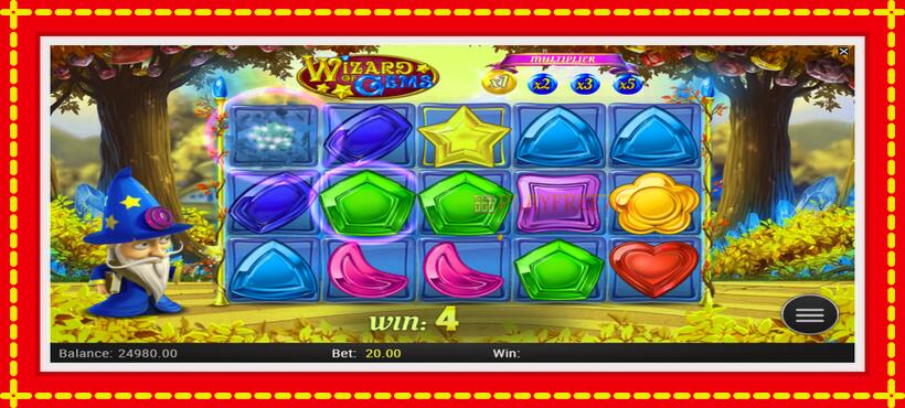 Slot machine Wizard of Gems with access to free game online, picture 2