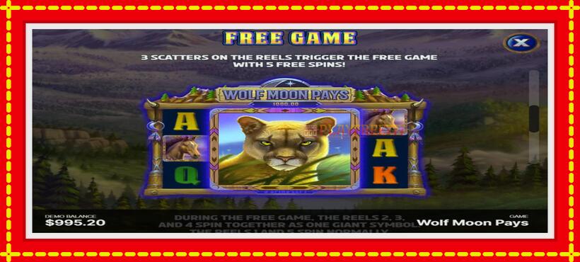 Slot machine Wolf Moon Pays with access to free game online, picture 6