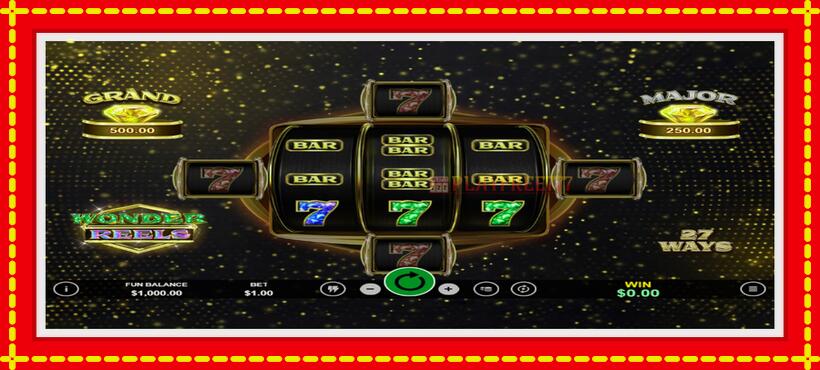 Slot machine Wonder Reels with access to free game online, picture 1