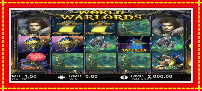 Slot machine World of Warlords with access to free game online, picture 1