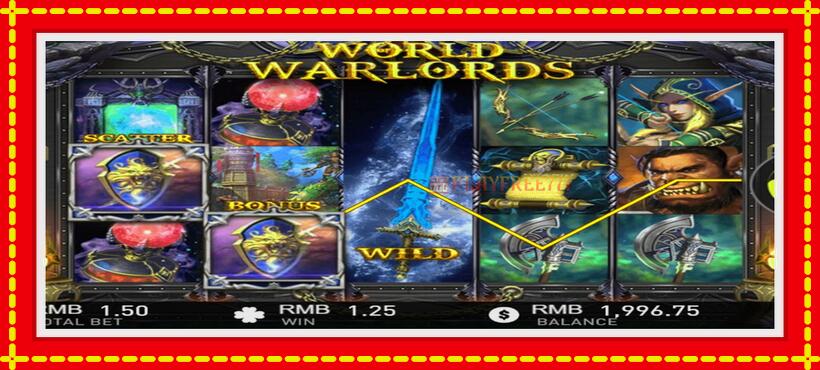 Slot machine World of Warlords with access to free game online, picture 3