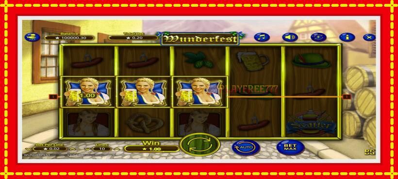 Slot machine Wunderfest with access to free game online, picture 3