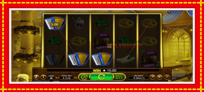 Slot machine Wunderfest Deluxe with access to free game online, picture 3