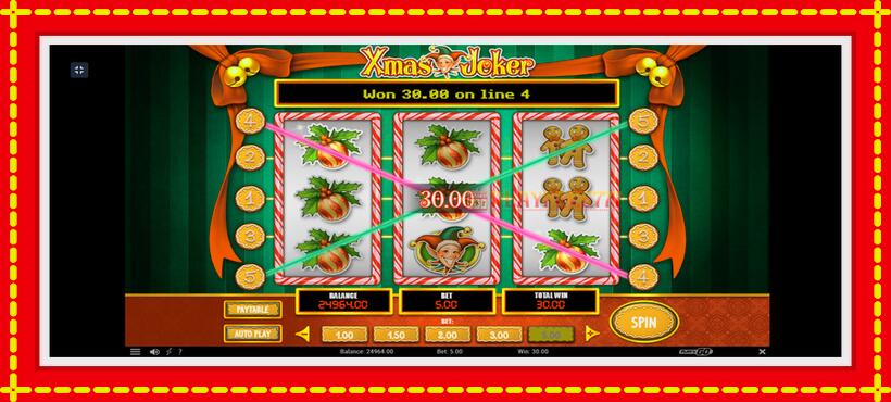 Slot machine Xmas Joker with access to free game online, picture 5