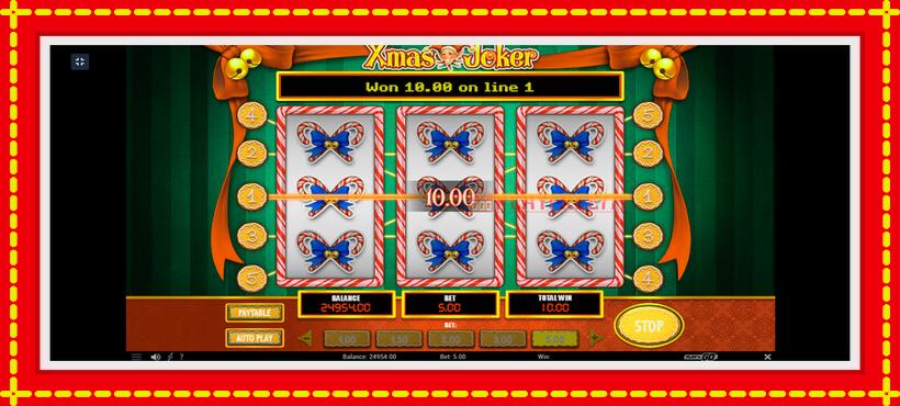 Slot machine Xmas Joker with access to free game online, picture 6