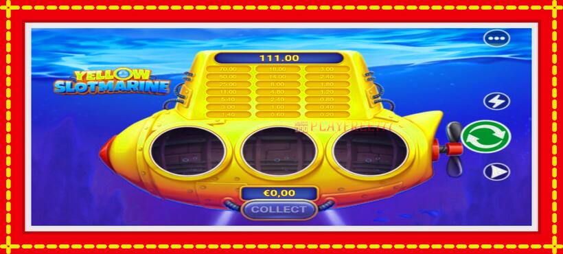 Slot machine Yellow Slotmarine with access to free game online, picture 1