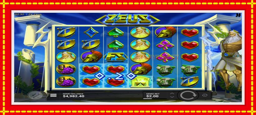 Slot machine Ze Zeus with access to free game online, picture 3