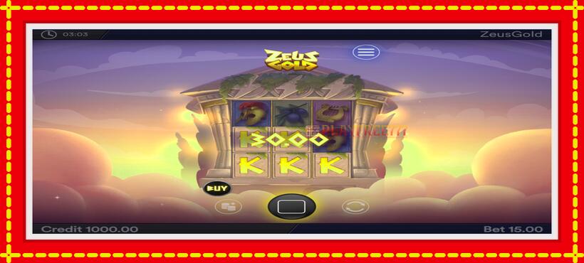 Slot machine Zeus Gold with access to free game online, picture 3