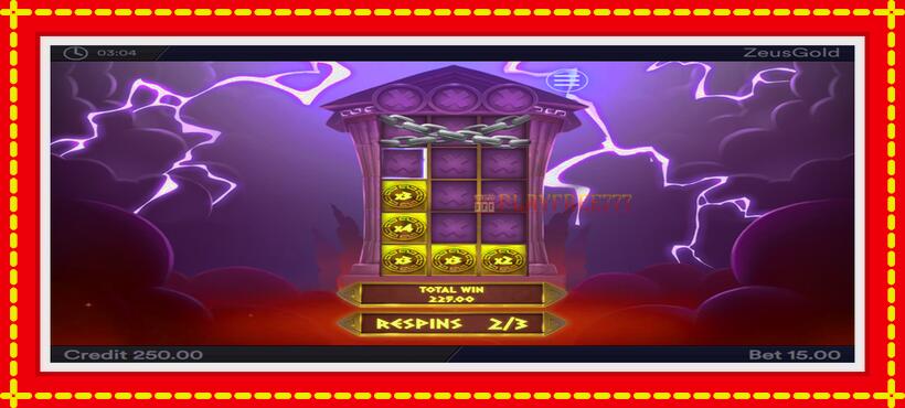 Slot machine Zeus Gold with access to free game online, picture 4