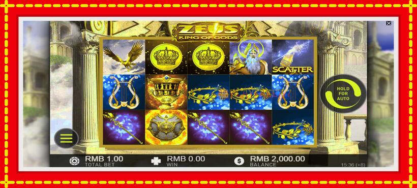 Slot machine Zeus King of Gods with access to free game online, picture 2