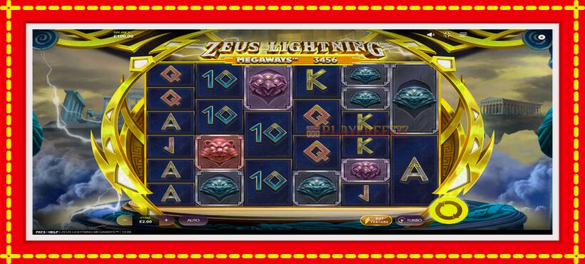 Slot machine Zeus Lightning Megaways with access to free game online, picture 1