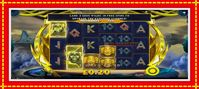 Slot machine Zeus Lightning Megaways with access to free game online, picture 4