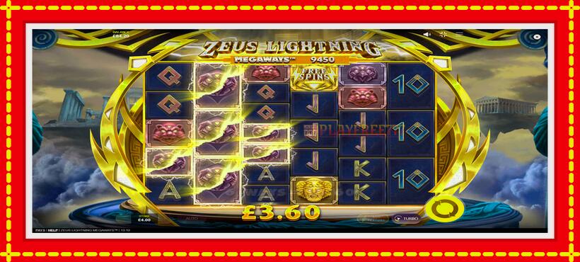 Slot machine Zeus Lightning Megaways with access to free game online, picture 5