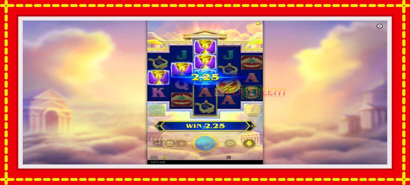 Slot machine Zeus Rise with access to free game online, picture 3