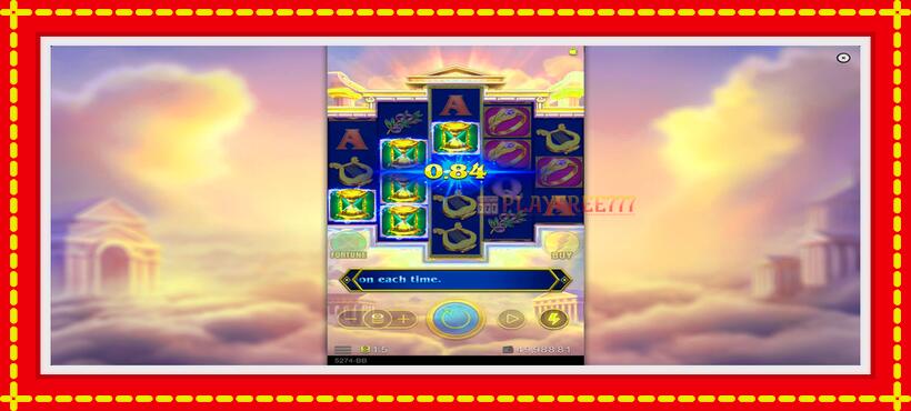 Slot machine Zeus Rise with access to free game online, picture 4