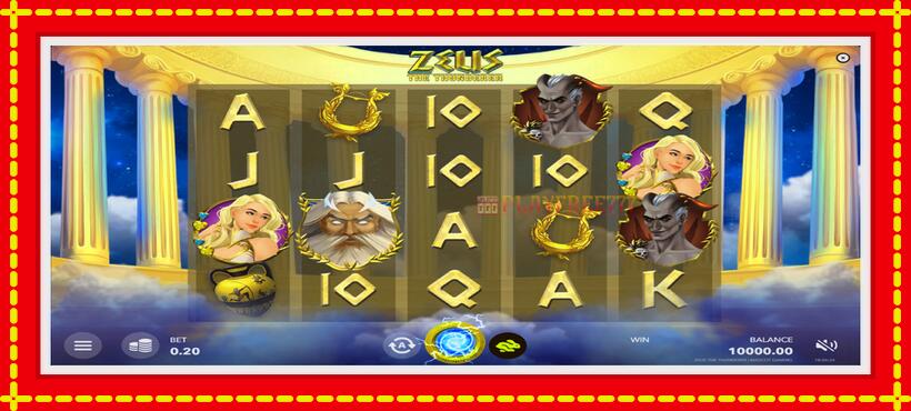 Slot machine Zeus The Thunderer with access to free game online, picture 1