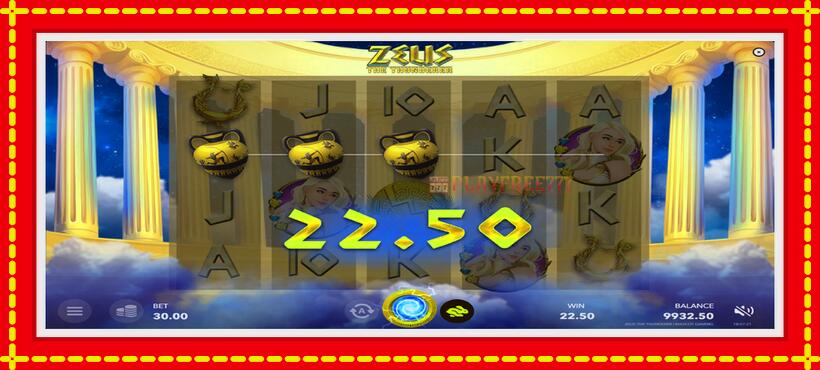 Slot machine Zeus The Thunderer with access to free game online, picture 2