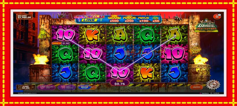 Slot machine Zombie Destroyers with access to free game online, picture 4