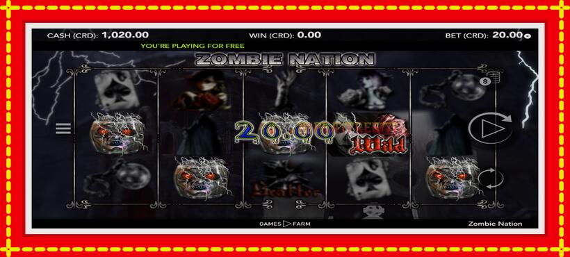 Slot machine Zombie Nation with access to free game online, picture 3