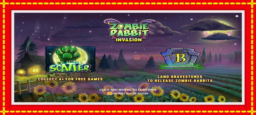 Slot machine Zombie Rabbit Invasion with access to free game online, picture 1