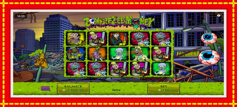 Slot machine Zombiezee Money with access to free game online, picture 1