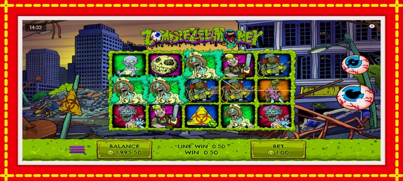 Slot machine Zombiezee Money with access to free game online, picture 2