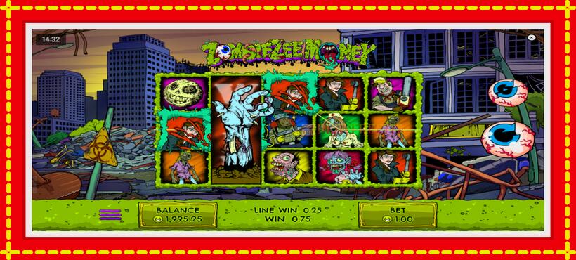 Slot machine Zombiezee Money with access to free game online, picture 3